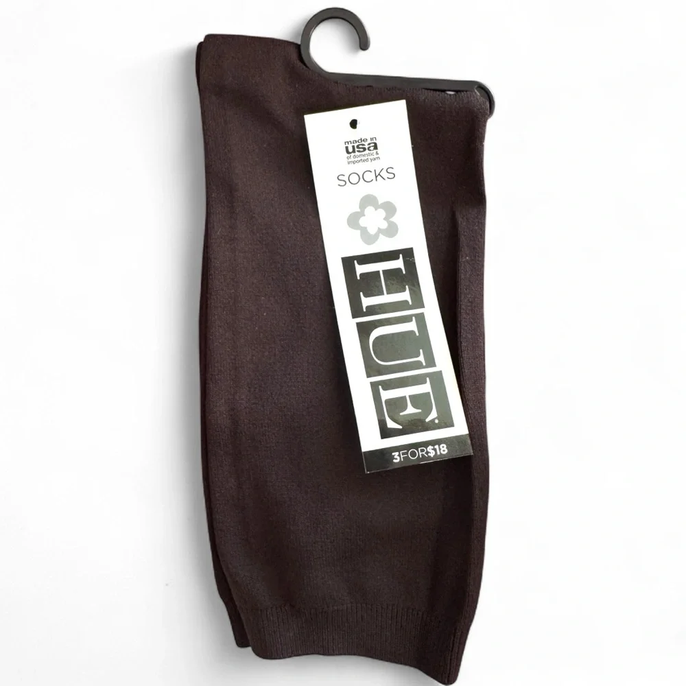 HUE Solid Brown Body Sock Womens One Size Fits‎ Most